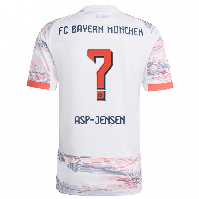 Danxen Women Jonathan Asp-Jensen #0 White Gray Away Jersey 2025/26 T-Shirt