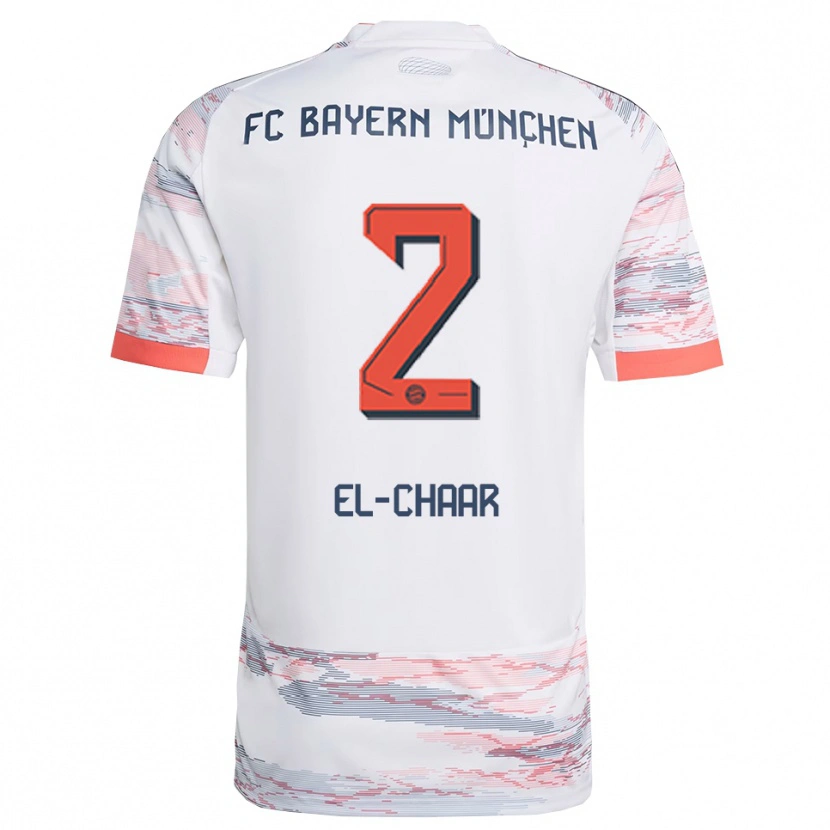 Danxen Women Adam El-Chaar #2 White Gray Away Jersey 2025/26 T-Shirt