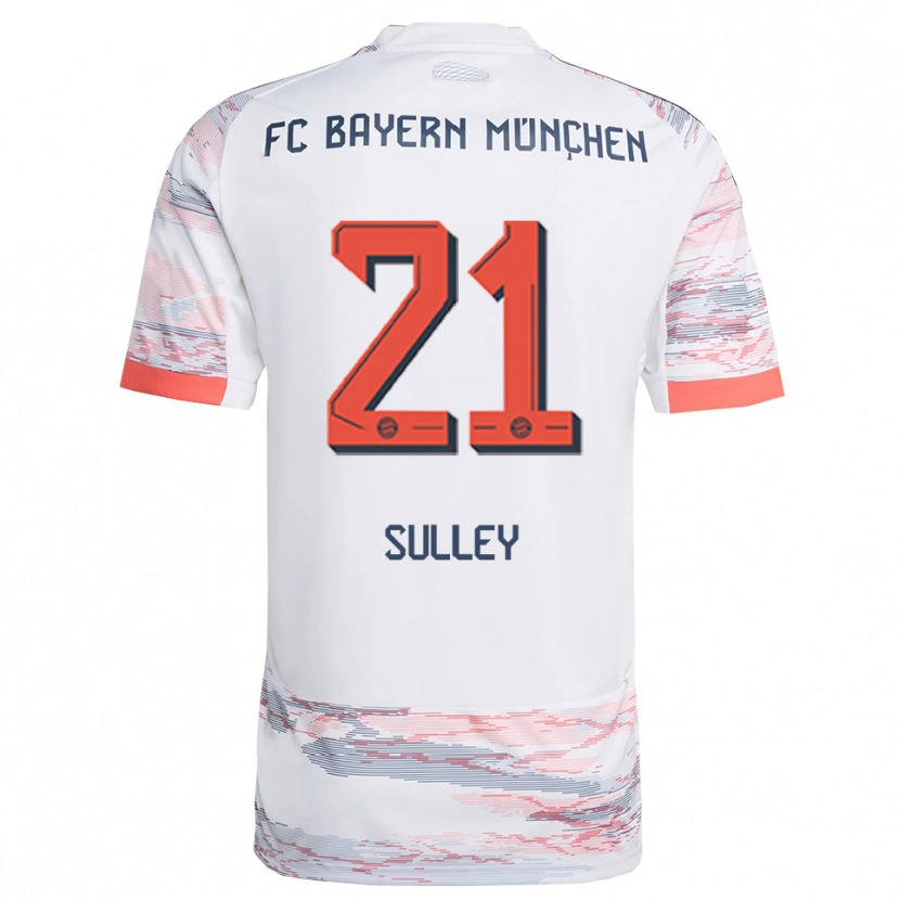 Danxen Women Williams Baffour Sulley #21 White Gray Away Jersey 2025/26 T-Shirt