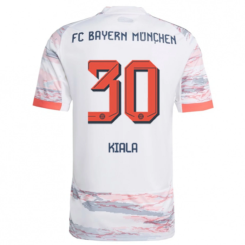 Danxen Women Cassiano Kiala #30 White Gray Away Jersey 2025/26 T-Shirt