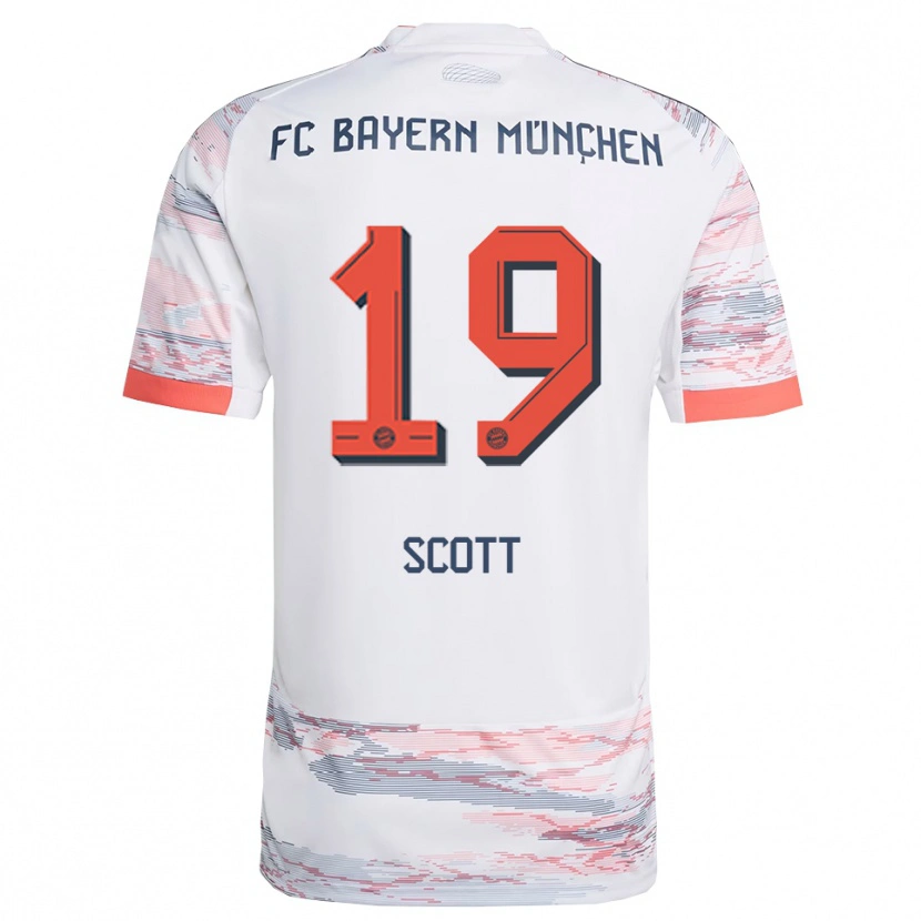 Danxen Women Michael Scott #19 White Gray Away Jersey 2025/26 T-Shirt