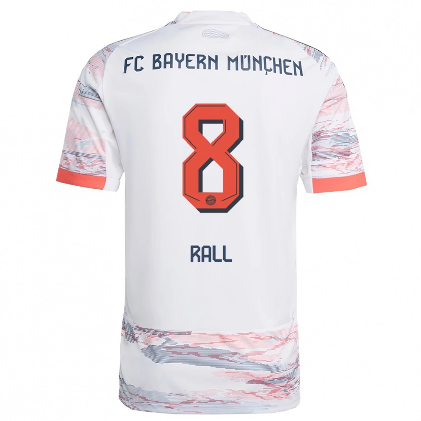Danxen Women Maximiliane Rall #8 White Gray Away Jersey 2025/26 T-Shirt