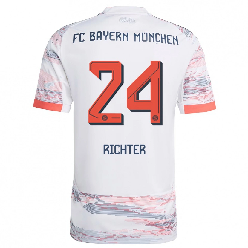 Danxen Women Louis Richter #24 White Gray Away Jersey 2025/26 T-Shirt