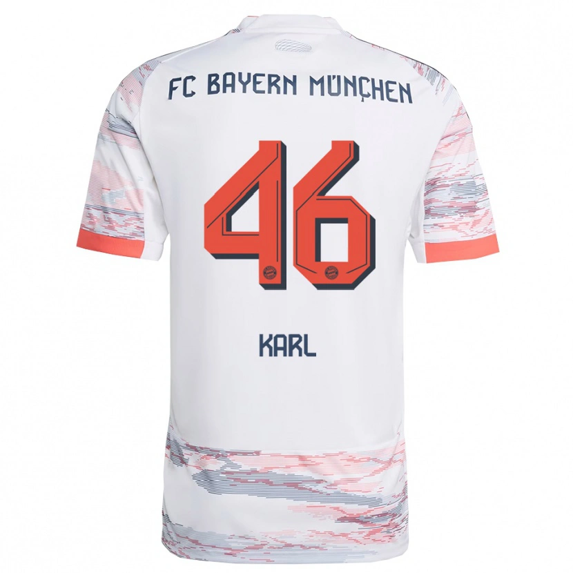 Danxen Women Lennart Karl #46 White Gray Away Jersey 2025/26 T-Shirt