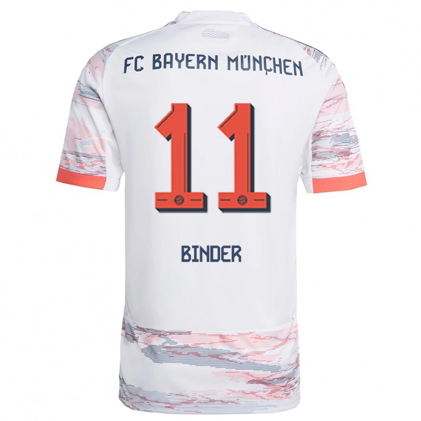 Danxen Women Tim Binder #11 White Gray Away Jersey 2025/26 T-Shirt