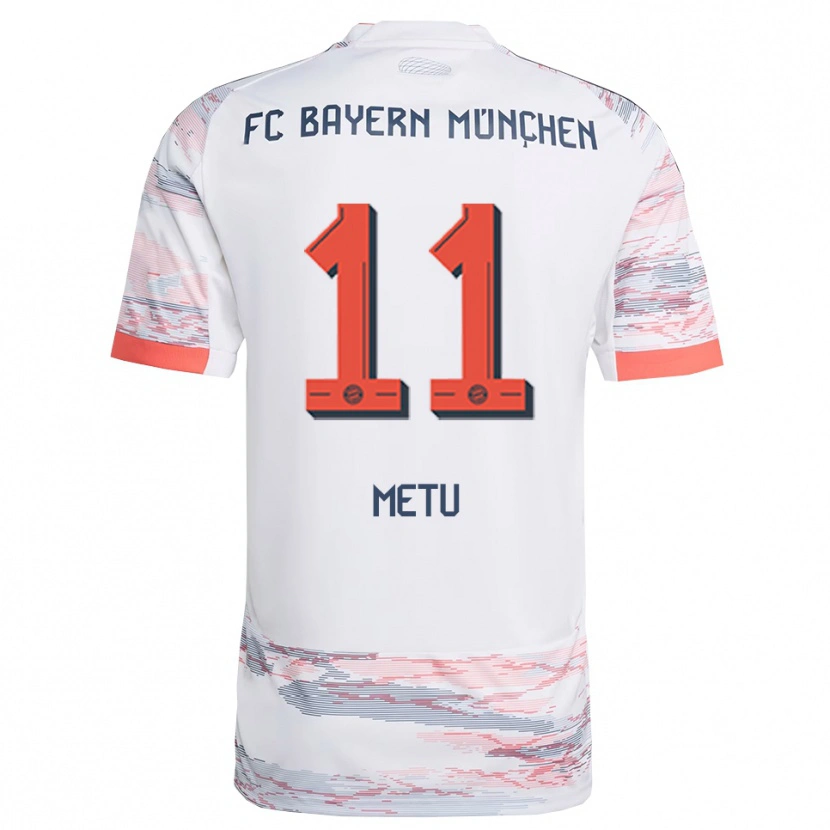 Danxen Women Emilian Metu #11 White Gray Away Jersey 2025/26 T-Shirt
