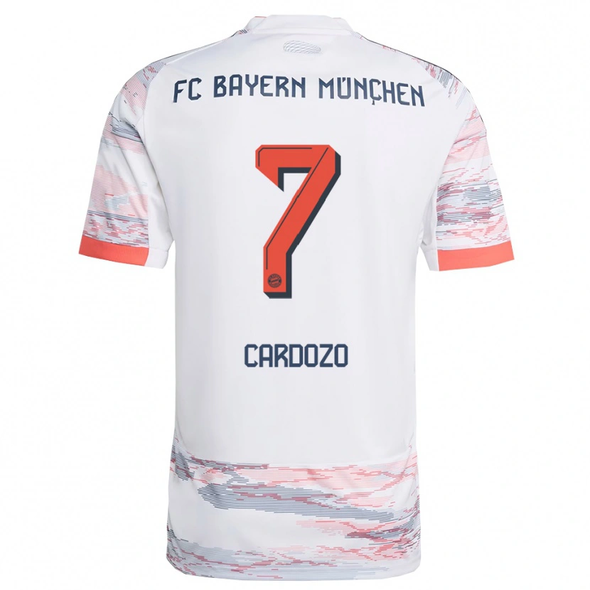 Danxen Women Maycon Cardozo #7 White Gray Away Jersey 2025/26 T-Shirt