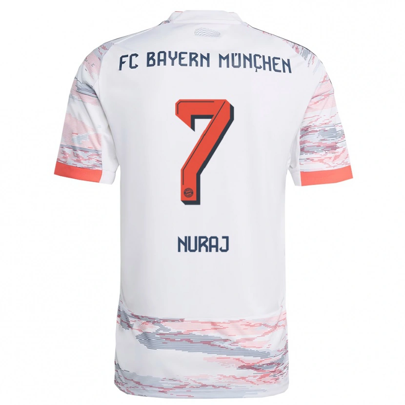 Danxen Women Skender Nuraj #7 White Gray Away Jersey 2025/26 T-Shirt
