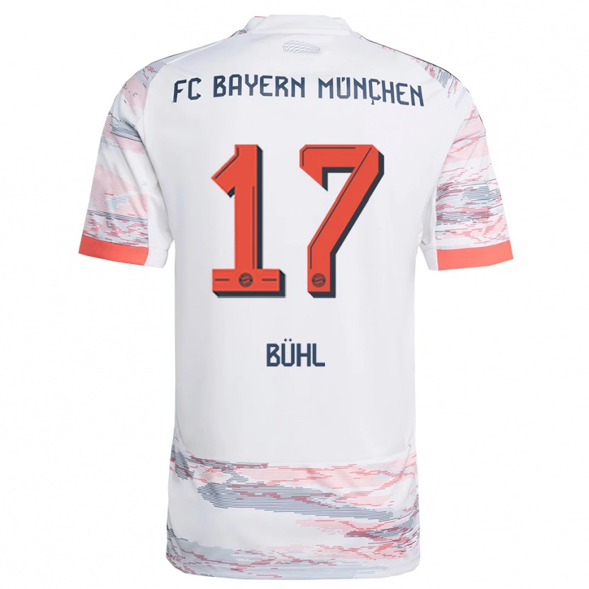 Danxen Women Klara Bühl #17 White Gray Away Jersey 2025/26 T-Shirt
