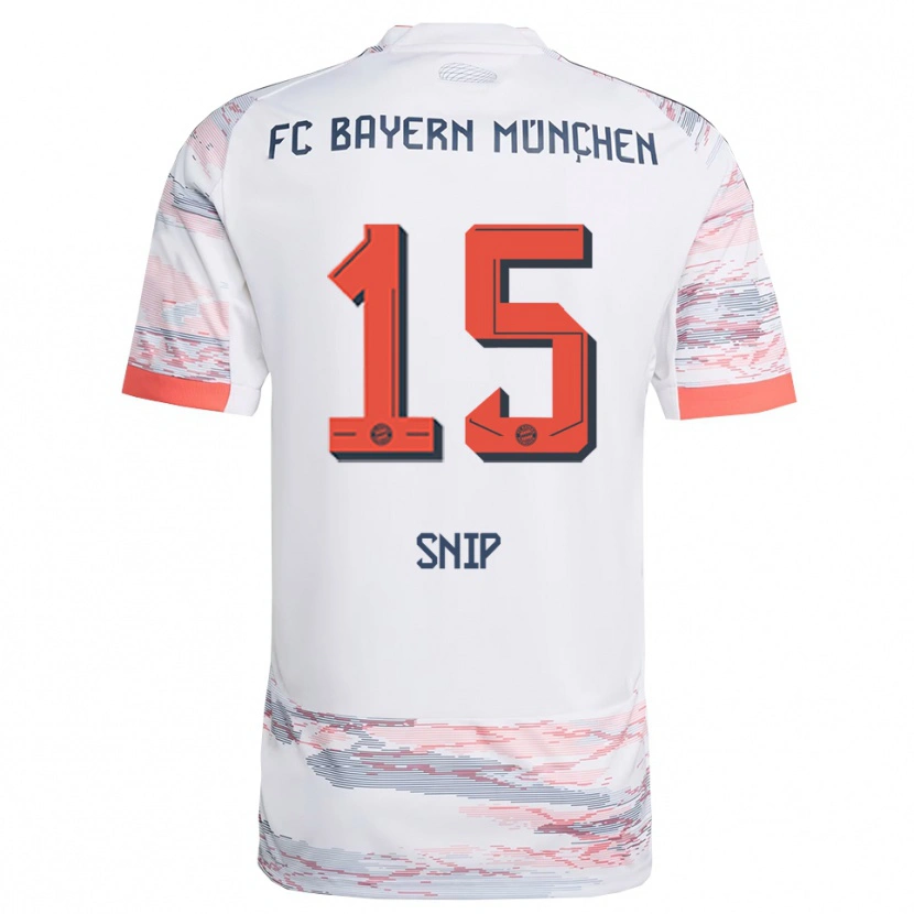 Danxen Women Roy Snip #15 White Gray Away Jersey 2025/26 T-Shirt