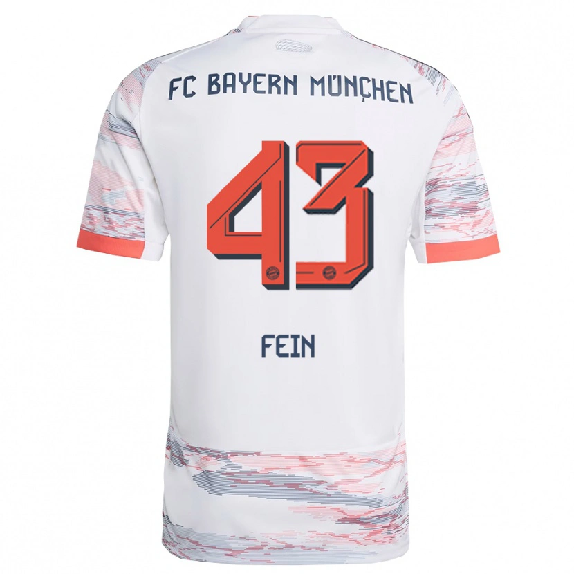 Danxen Women Adrian Fein #43 White Gray Away Jersey 2025/26 T-Shirt