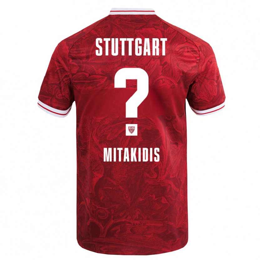 Danxen Women Dimitrios Mitakidis #0 Red Black Away Jersey 2025/26 T-Shirt