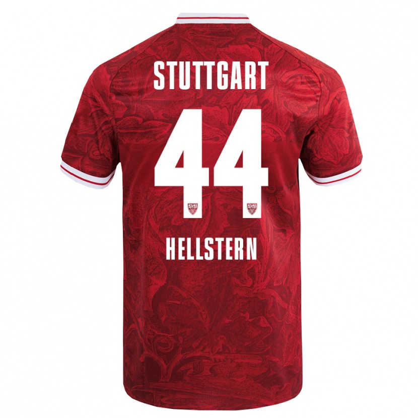 Danxen Women Florian Hellstern #44 Red Black Away Jersey 2025/26 T-Shirt