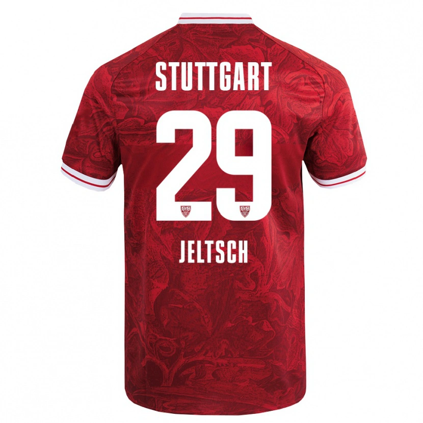 Danxen Women Finn Jeltsch #29 Red Black Away Jersey 2025/26 T-Shirt