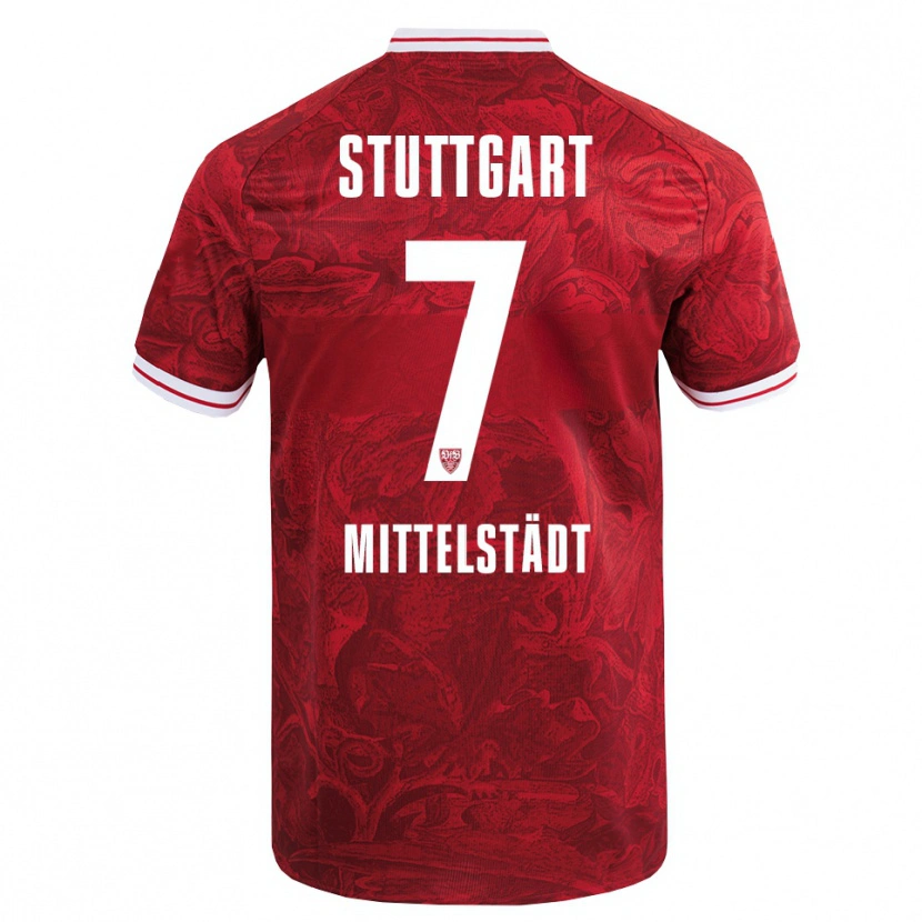 Danxen Women Maximilian Mittelstädt #7 Red Black Away Jersey 2025/26 T-Shirt