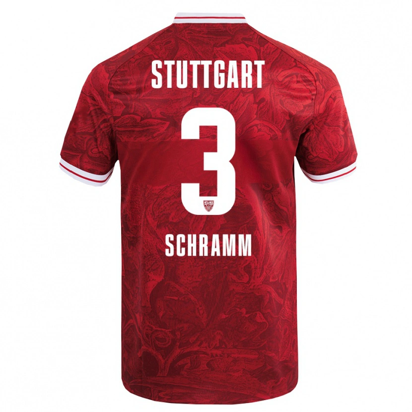 Danxen Women Collin Schramm #3 Red Black Away Jersey 2025/26 T-Shirt