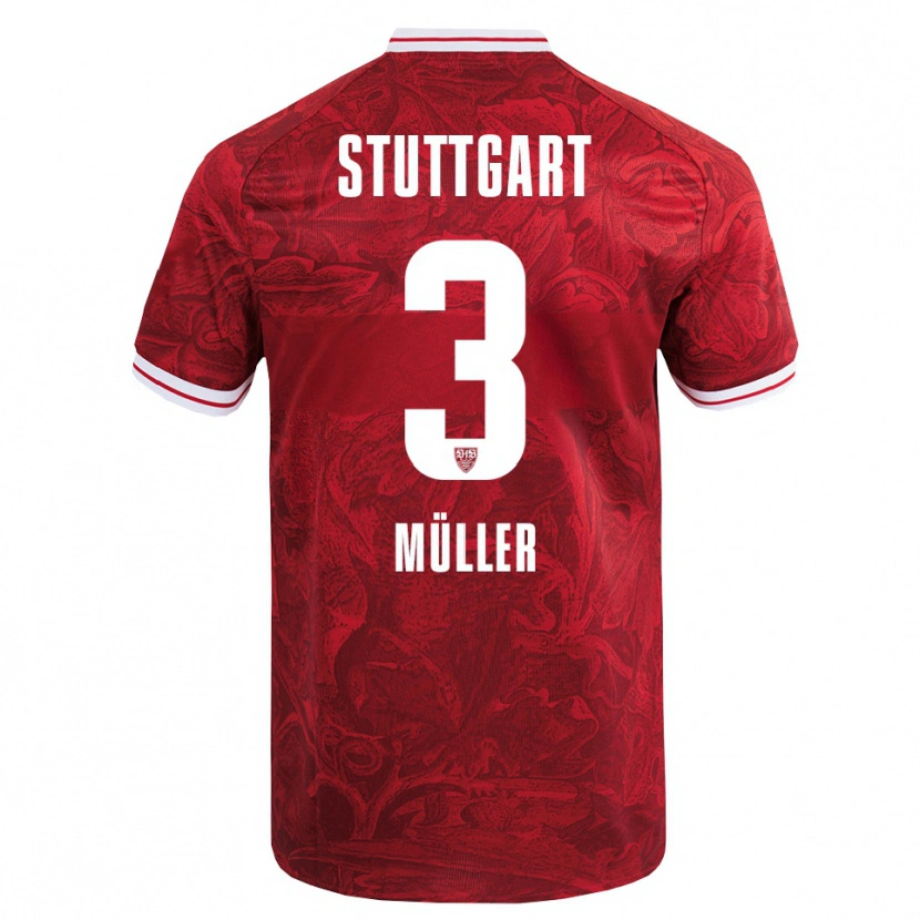 Danxen Women Lenelotte Müller #3 Red Black Away Jersey 2025/26 T-Shirt
