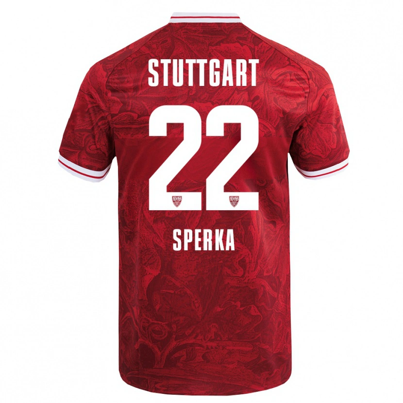 Danxen Women Bastian Sperka #22 Red Black Away Jersey 2025/26 T-Shirt
