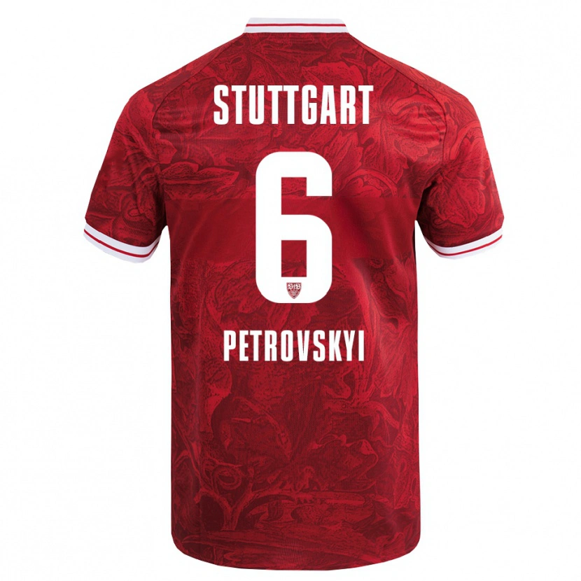 Danxen Women Mykola Petrovskyi #6 Red Black Away Jersey 2025/26 T-Shirt