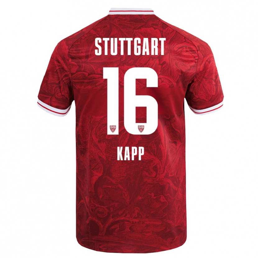 Danxen Women Patrick Kapp #16 Red Black Away Jersey 2025/26 T-Shirt