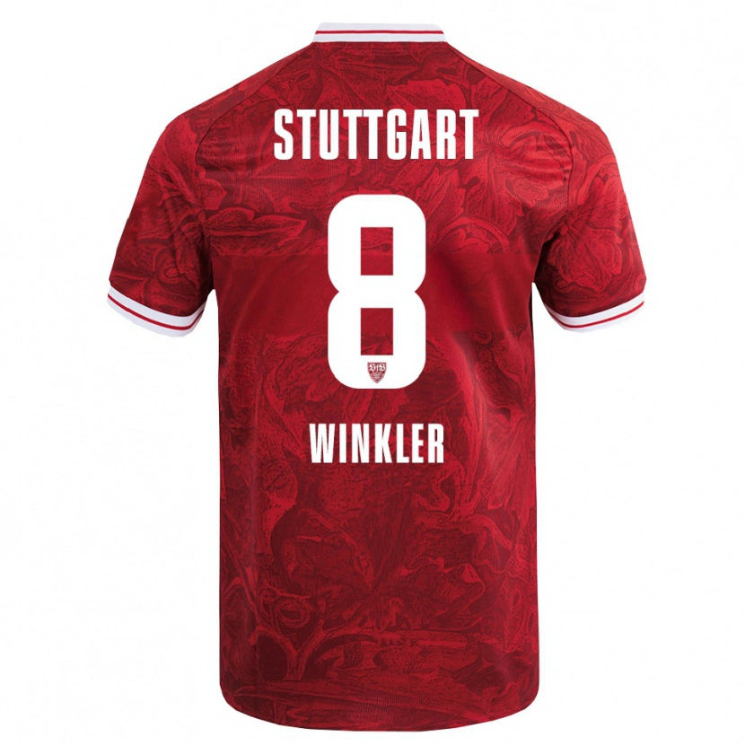 Danxen Women Nathan Winkler #8 Red Black Away Jersey 2025/26 T-Shirt