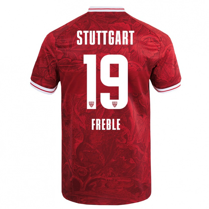 Danxen Women Kenny Freßle #19 Red Black Away Jersey 2025/26 T-Shirt
