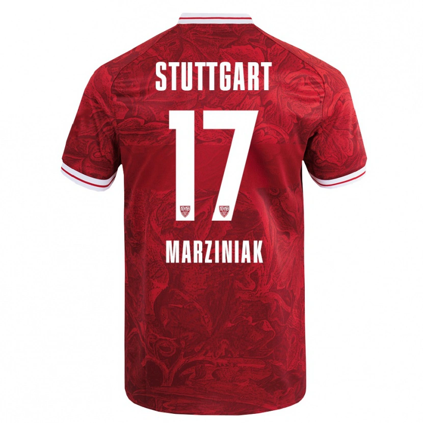 Danxen Women Chiara Marziniak #17 Red Black Away Jersey 2025/26 T-Shirt