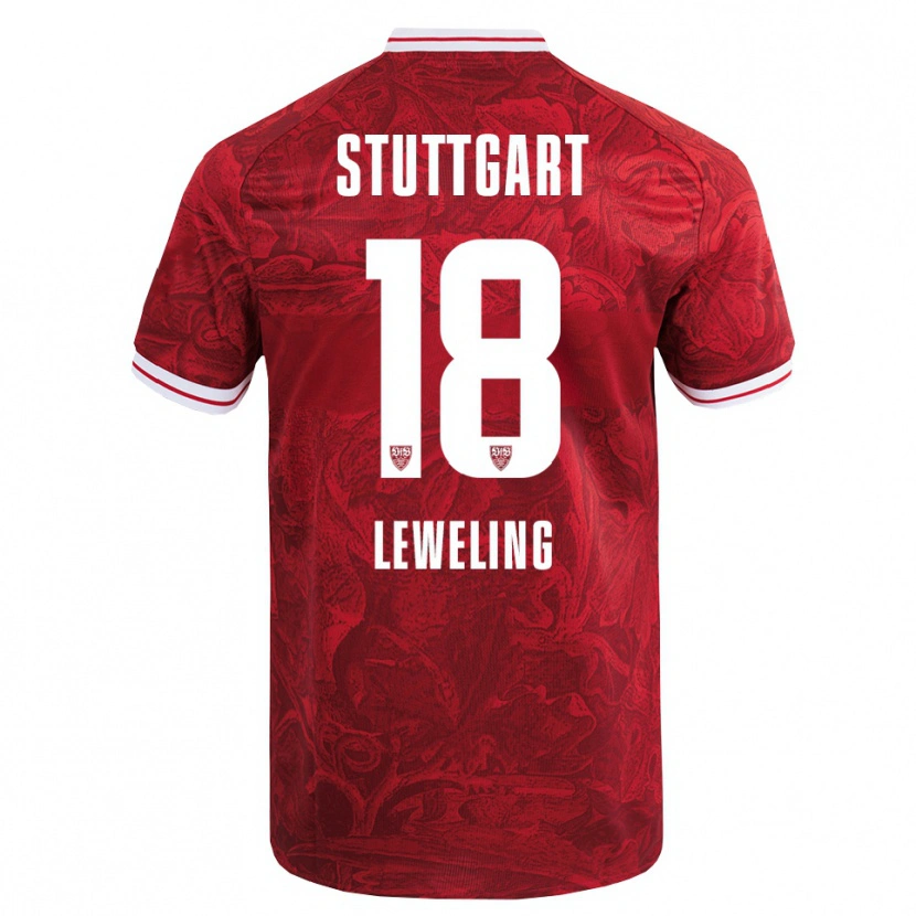 Danxen Women Jamie Leweling #18 Red Black Away Jersey 2025/26 T-Shirt