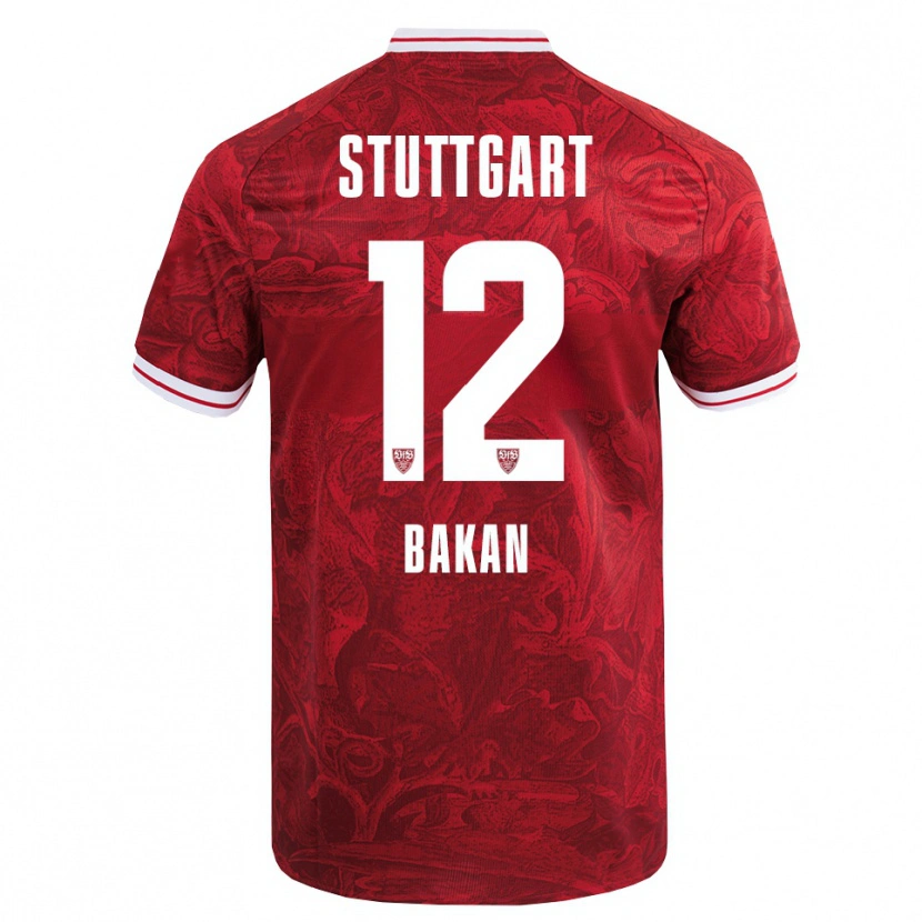 Danxen Women Eren Bakan #12 Red Black Away Jersey 2025/26 T-Shirt