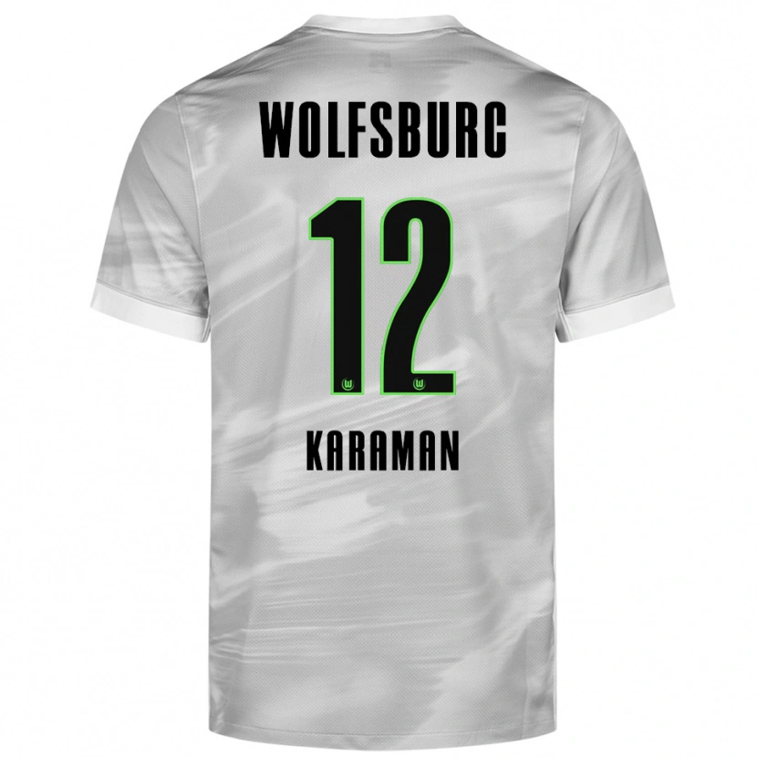 Danxen Women Tarik Karaman #12 Gray White Away Jersey 2025/26 T-Shirt