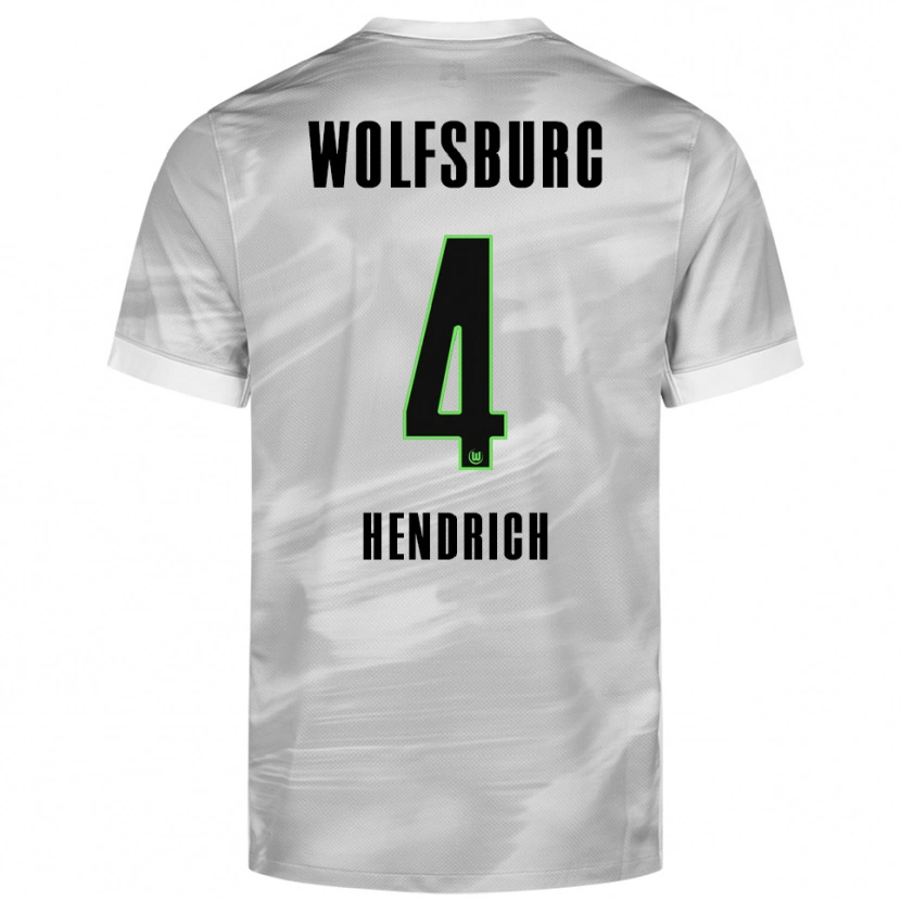 Danxen Women Kathrin Hendrich #4 Gray White Away Jersey 2025/26 T-Shirt