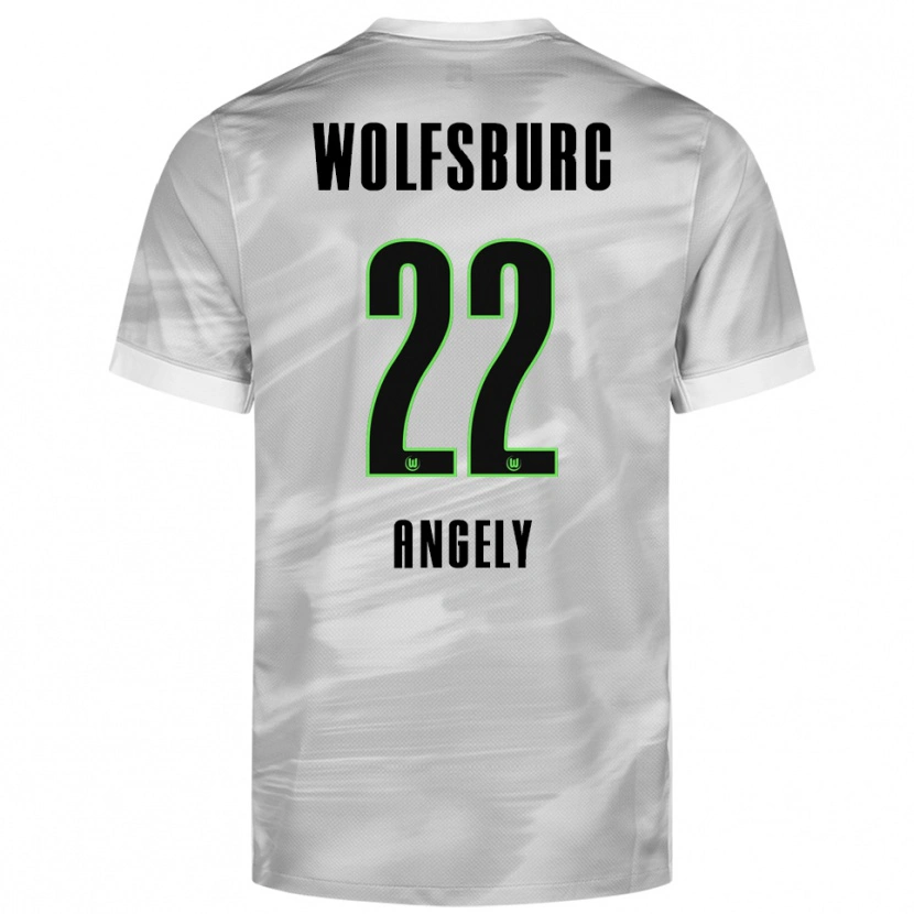 Danxen Women Mathys Angély #22 Gray White Away Jersey 2025/26 T-Shirt