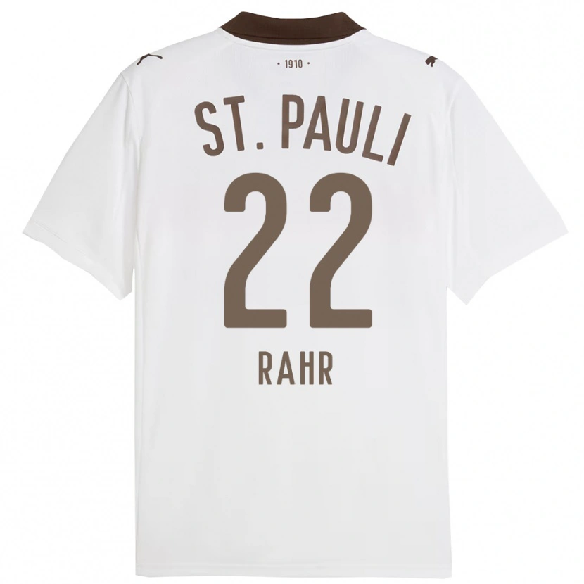 Danxen Women Calvin Rahr #22 White Red Away Jersey 2025/26 T-Shirt