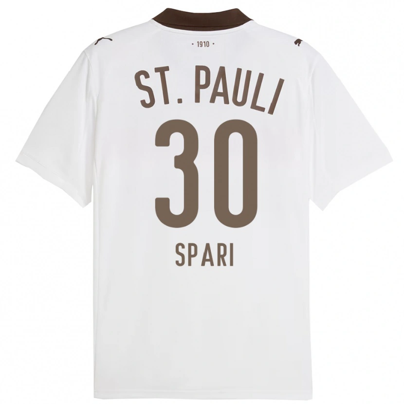 Danxen Women Simon Spari #30 White Red Away Jersey 2025/26 T-Shirt