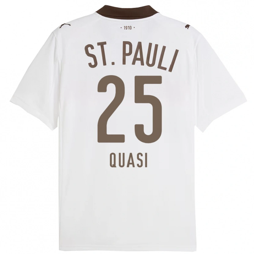 Danxen Women Evans Quasi #25 White Red Away Jersey 2025/26 T-Shirt