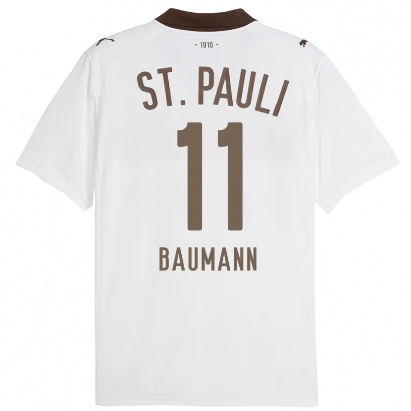 Danxen Women Malte Baumann #11 White Red Away Jersey 2025/26 T-Shirt