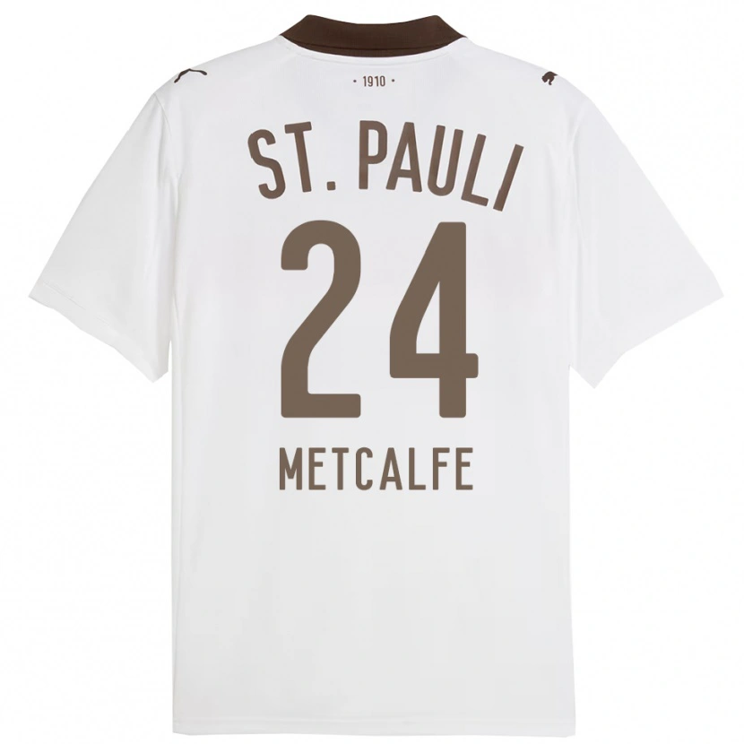 Danxen Women Connor Metcalfe #24 White Red Away Jersey 2025/26 T-Shirt