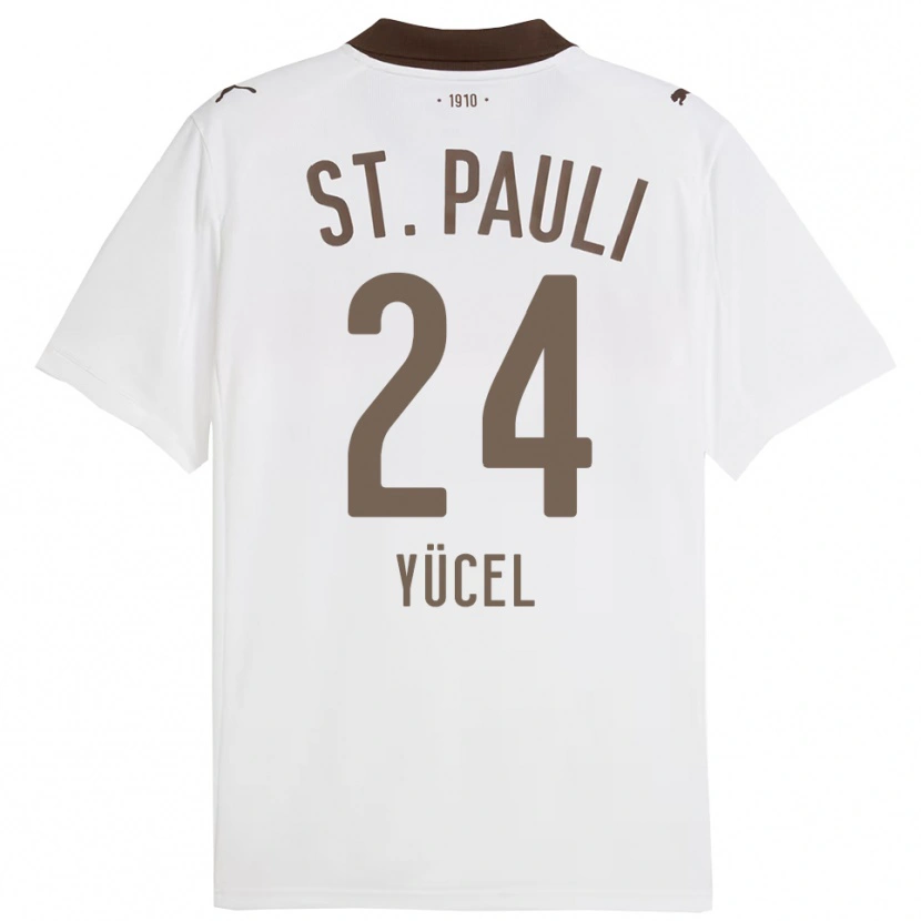 Danxen Women Simon Yücel #24 White Red Away Jersey 2025/26 T-Shirt