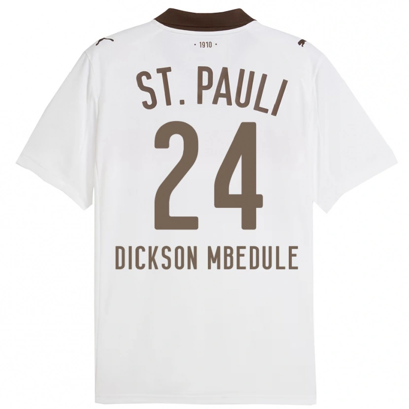 Danxen Women Amani Dickson Mbedule #24 White Red Away Jersey 2025/26 T-Shirt