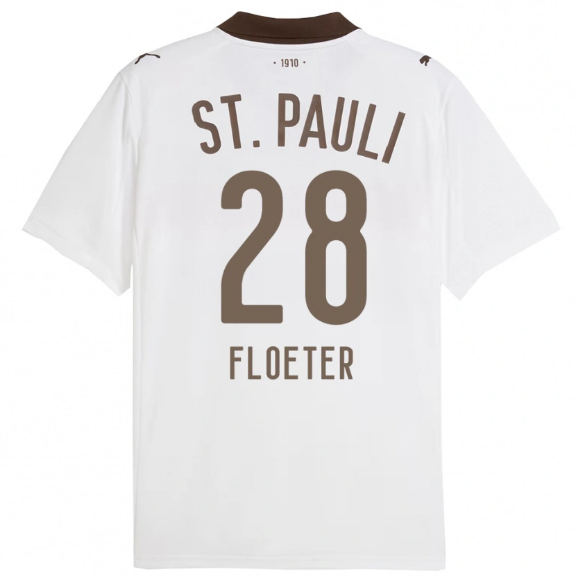 Danxen Women Joline Floeter #28 White Red Away Jersey 2025/26 T-Shirt