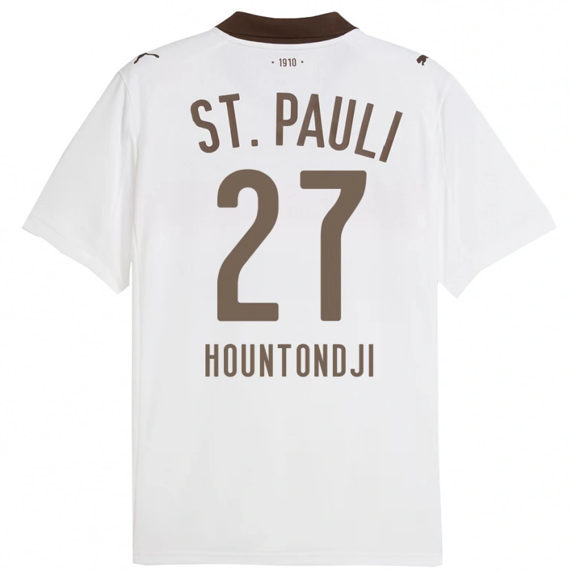 Danxen Women Andréas Hountondji #27 White Red Away Jersey 2025/26 T-Shirt