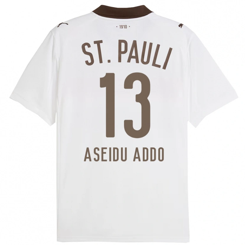Danxen Women Joel Aseidu Addo #13 White Red Away Jersey 2025/26 T-Shirt