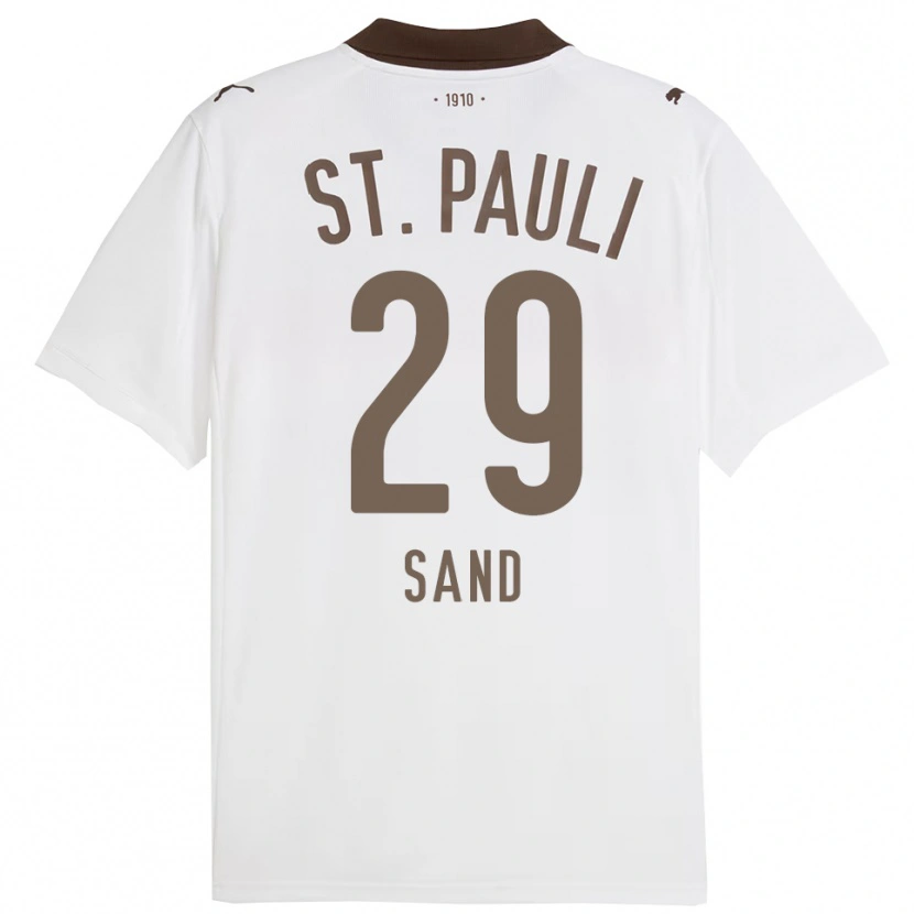 Danxen Women Christoffer Sand #29 White Red Away Jersey 2025/26 T-Shirt
