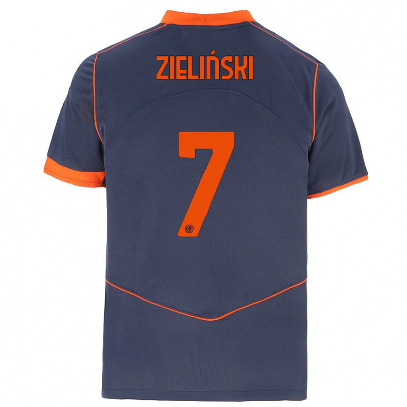 Danxen Women Piotr Zieliński #7 Gray Orange Third Jersey 2025/26 T-Shirt