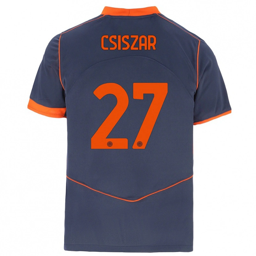 Danxen Women Henrietta Csiszar #27 Gray Orange Third Jersey 2025/26 T-Shirt