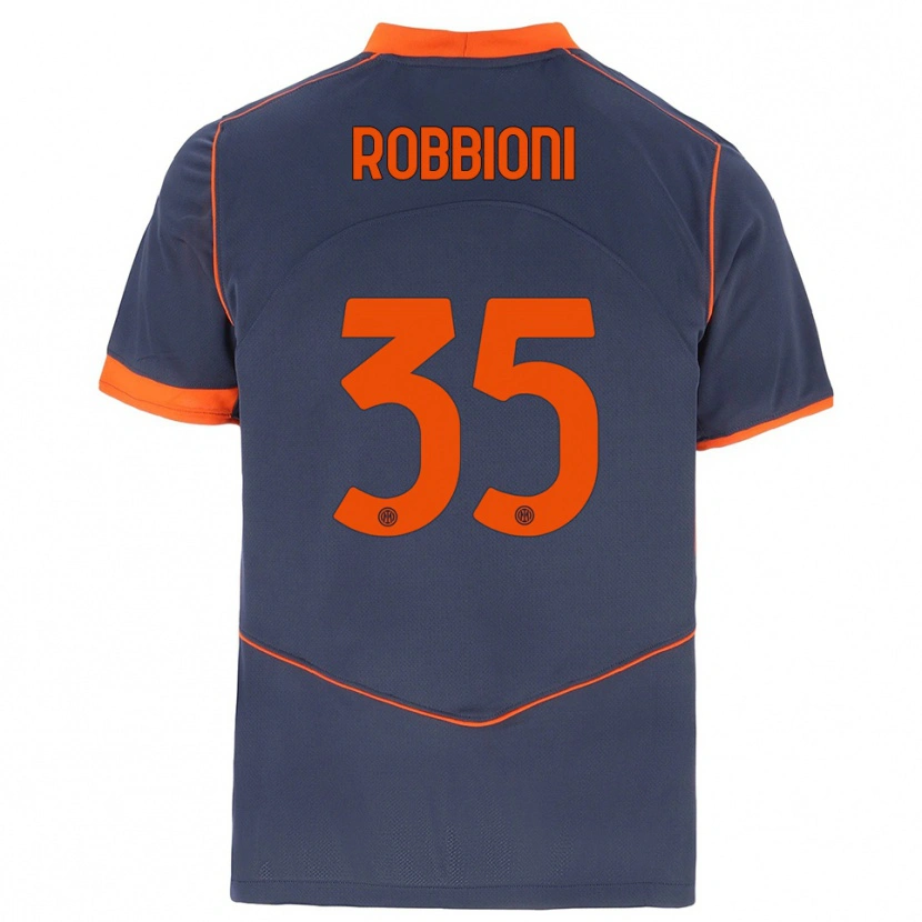 Danxen Women Matilde Robbioni #35 Gray Orange Third Jersey 2025/26 T-Shirt