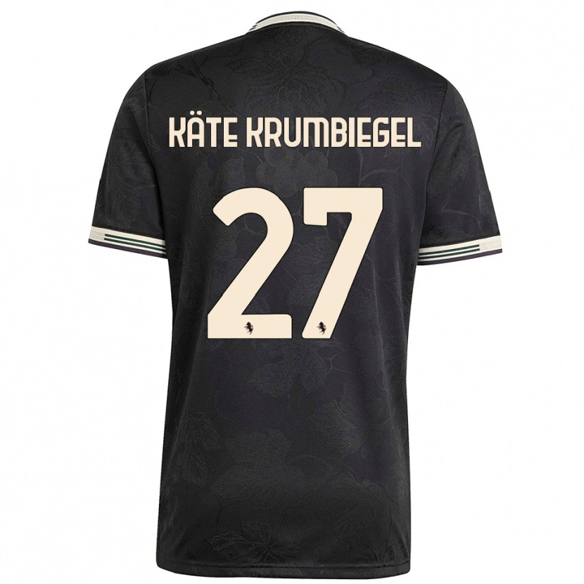 Danxen Women Paulina Käte Krumbiegel #27 Black White Green Third Jersey 2025/26 T-Shirt