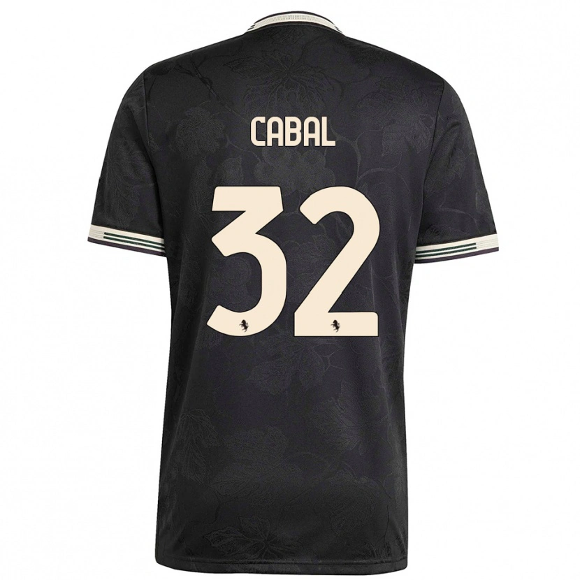 Danxen Women Juan Cabal #32 Black White Green Third Jersey 2025/26 T-Shirt