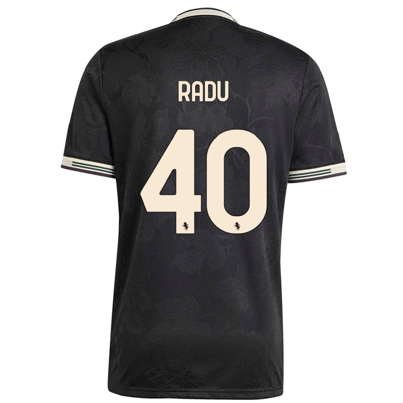 Danxen Women Riccardo Radu #40 Black White Green Third Jersey 2025/26 T-Shirt