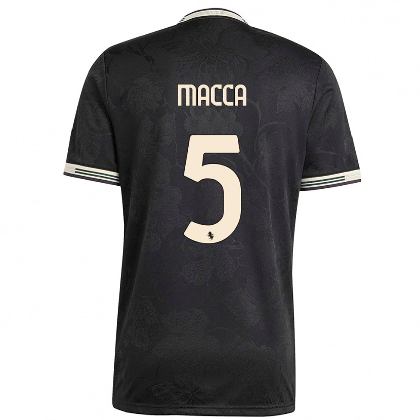 Danxen Women Federico Macca #5 Black White Green Third Jersey 2025/26 T-Shirt